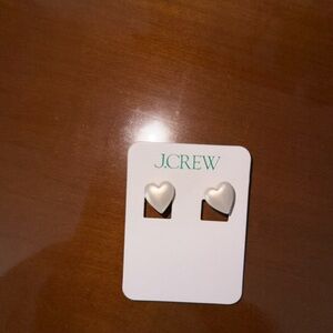 J. Crew Double-sided heart huggie hoop earrings